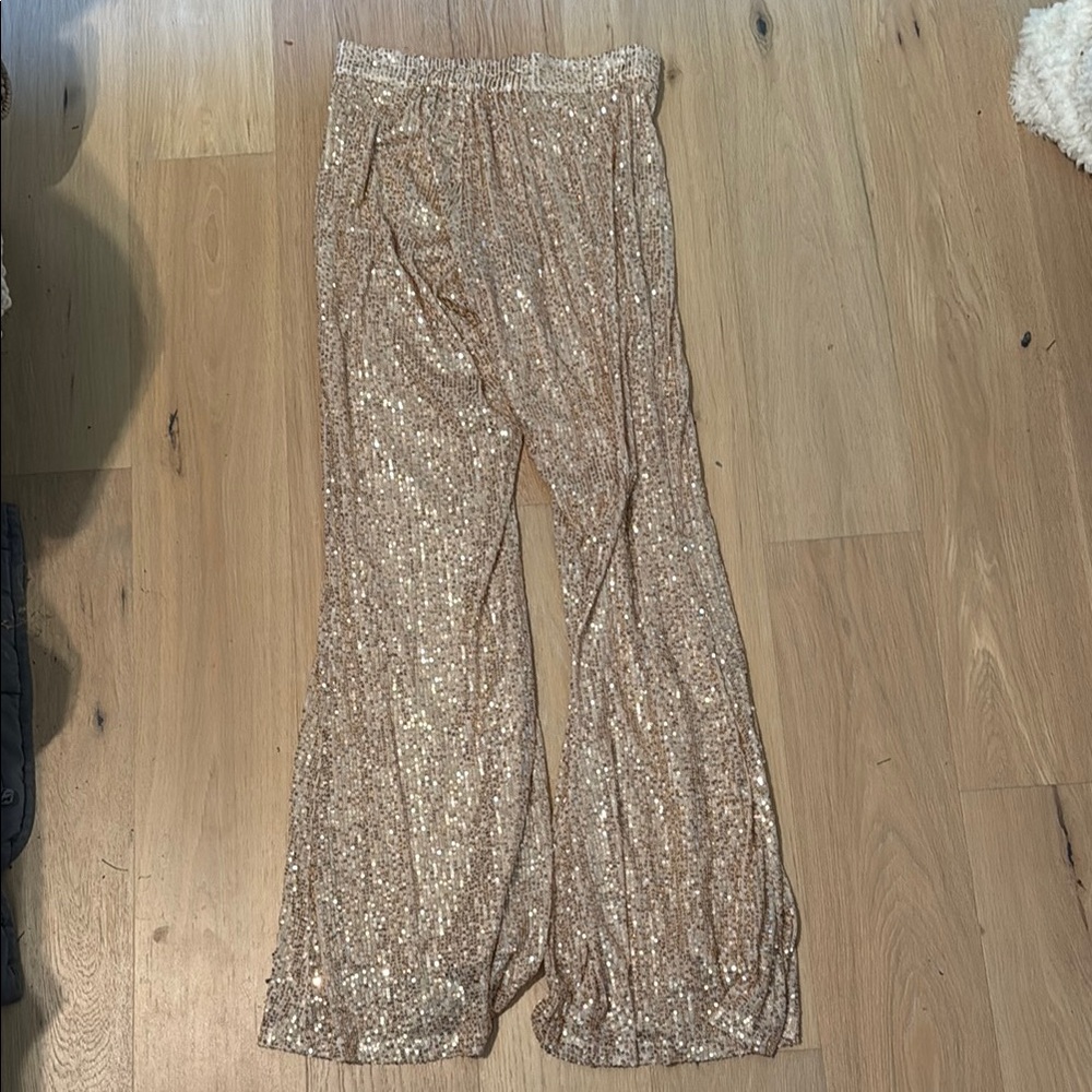 Saints and hearts sequin pants